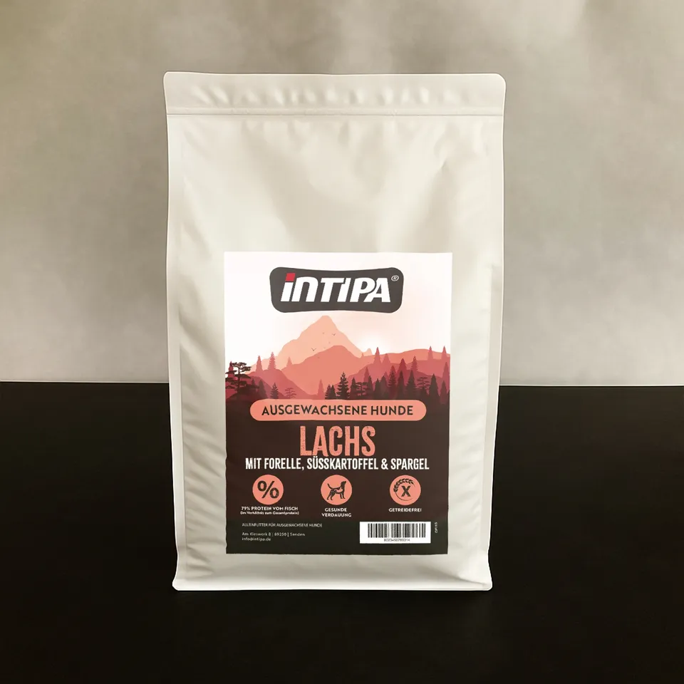 intipa DOG Lachs Trockenfutter 6 kg Süßkartoffel