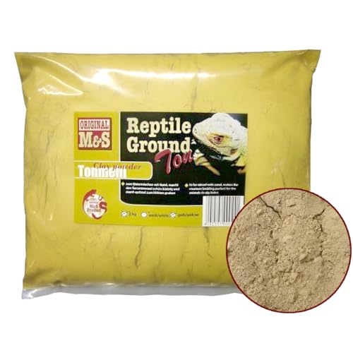 M&S Reptilien Tonmehl Gelb 2kg für grabfähigen Sand