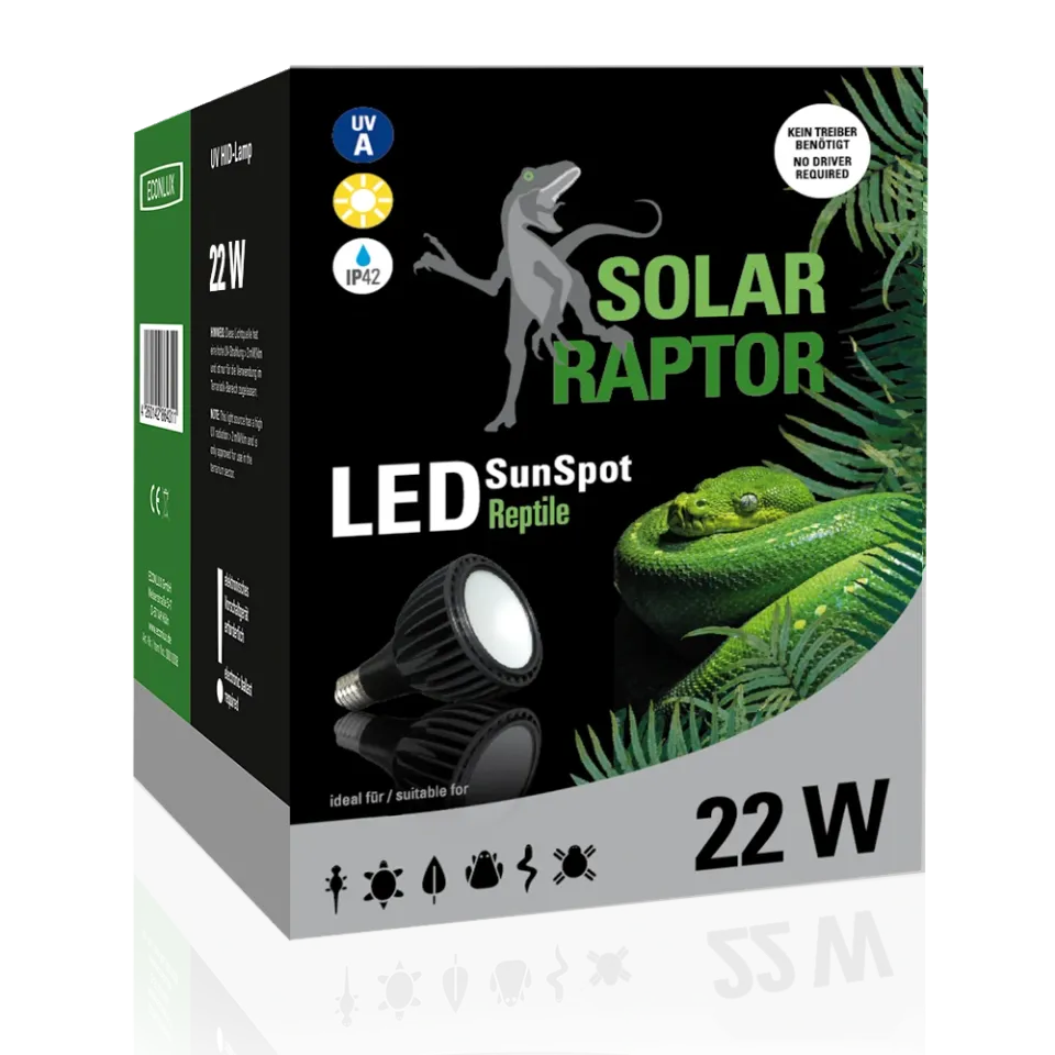 Solar Raptor UV LED SunSpot 22W PAR30 E27 Terrarienlampe